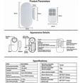 thumbnail image 4 of eMylo Wireless Siren Magnetic Sensor 130dB Door Alarm Sensor Self-adhesive Window Alarm 3 Alarm Tones with Remote Control for Home Security (2 Pack), 4 of 5