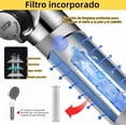 thumbnail image 4 of Regadera Mano Alta Presión Con Cabezal De Teléfono Y 8 Modos Modelo Blanco, 4 of 4