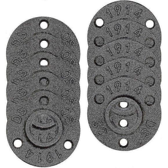 10pcs 1/2-inch Floor Flange Pipe,industrial Iron Black Pipe Flanges Diy Furniture Decor