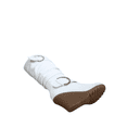 thumbnail image 5 of Bottes Mode à Fermeture Éclair pour Femmes, Hauteur Genou, Talon Compensé, Chaussures d'Hiver Décontractées ( Blanc, 8), 5 of 5