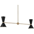 thumbnail image 3 of 52569CPZBK Kichler Lighting Phix - 4 Light Chandelier-13.5 Inches Tall and 8.75 Inches Wide-Champagne Bronze/Black Finish, 3 of 15