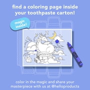hello Dragon Dazzle Kids Toothpaste with Fluoride، Blue Raspberry Toothpaste، 4.2 Oz Tube