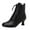 1Black, variant on Mostsola Womens Ankle Boots Vintage Victorian Kitten Heels Sexy Dressy Lace up Short Booties