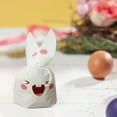 thumbnail image 6 of weibbin 50pcs Easter Rabbit Cellophane Bags with Pink Bunny Greeting Cards Easter Goodie Bags Self Adhesive Clear Candy Cookie Gift Bags with Transparent Stickers for Party Favor, 6 of 6