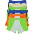 thumbnail image 5 of ToBeInStyle Boys' Pack of 6 Bright Color Cotton Boxer Briefs - X-Large, 5 of 6