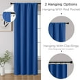 thumbnail image 7 of XUEYU Blackout Curtains for Bedroom 72 Inch - Window Curtains Blackout with Grommets Thermal Insulated Room Darkening Light Blocking for Living Room Windows, 2 Panels,Navy, 7 of 7