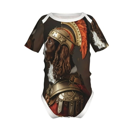 

Yiaed Medieval Knight Dog Print Infant Climbing Short Sleeve Onesie One-Piece Baby Bodysuit Clothes 0-12 Months -18 Months