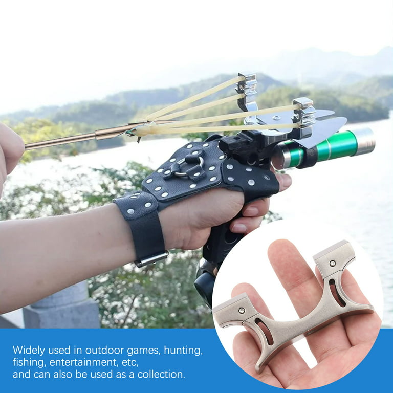 Hunting Slingshot Rifle Striker Bow Door Folding Rugged Catapult  Accessories Durable Comfortable Straight Rod Telescopic 