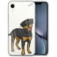 thumbnail image 1 of Case Yard iPhone-XR Case Clear Soft & Flexible TPU Ultra Low Profile Slim Fit Thin Shockproof Transparent Bumper Protective Cover Drop Protective Cell Phone Cases (Rottweiler), 1 of 8