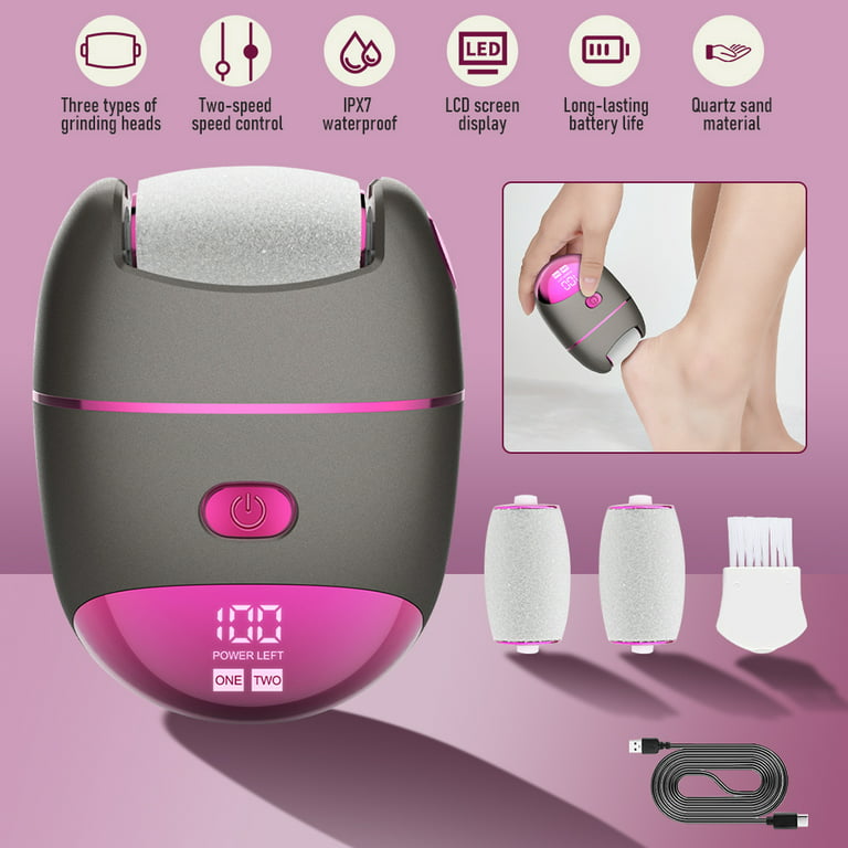 FAMKIT Electric Foot Callus Remover Kit, Rechargeable callous