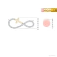 thumbnail image 3 of ANGARA Natural Diamond Infinity Cross Pendant in 2 Tone Gold in 14K White & Yellow Gold for Women (Size-1.1mm| Color-G| Clarity-VS2) | Anniversary, Jewelry Gift for Women | Natural Diamond Necklace, 3 of 7