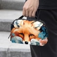 thumbnail image 2 of Fox USB Organizer Charger Pouch Charger Organizer Travel Case Small Box Organizer Storage Container Waterproof Oxford Cloth Electronics Accessories Storage Case 5.9x9.44x3.14 in, 2 of 6