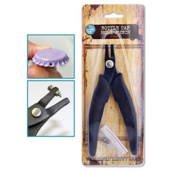 Bottle Cap Co. Metal Hole Punch 1.8mm Rubber Handles