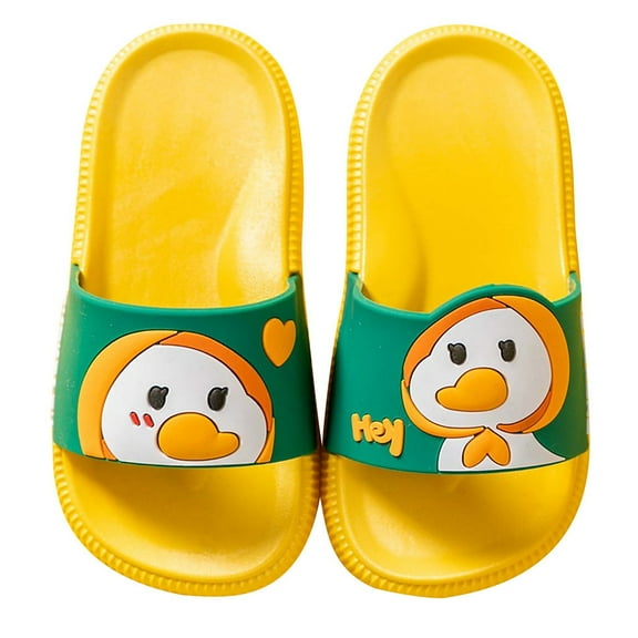 Odeerbi Girls Slippers Cartoon Goosey Boys Girls Non-slip Home Bathing Beach Sandals Slippers Shoes