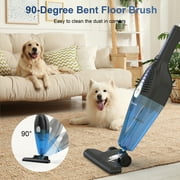 Emossie Corded Stick Vacuum Cleaners, 25KPa Lightweight Handheld Multi-Surface 3-in-1 Small Vacuum Cleaners, 1000W Motor Household Vacuum for Home Hardwood Floor Carpet Car Pet Hair, Black, BR602