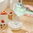 thumbnail image 3 of Ghojet Handheld Electric Vegetable Cutter Set Rechargeable Portable Vegetable Cutter with 3 Stainless Steel Blades Electric Veggie Chopper Detachable Electric Garlic Chopper for Home Kitchen, 3 of 10
