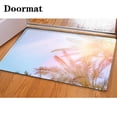 thumbnail image 1 of GOHAO Palm Trees Against Sky 3 Piece Bathroom Rugs Set Bath Rug Contour Mat and Toilet Lid Cover, 1 of 2