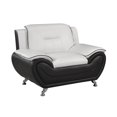 thumbnail image 1 of Fauteuil Riley, Noir/Blanc, 1 of 2