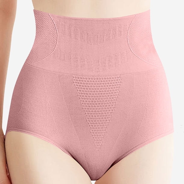 Karight Seamless Underwear for Women High Waisted Tummy Control Briefs Full Coverage Breathable Yoga Workout Cotton Panties