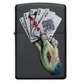 thumbnail image 3 of Zippo Dead Mans Hand Design Black Matte Pocket Lighter, 3 of 8
