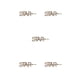 thumbnail image 3 of Guardurnaity Alfileres de aleación, letras exquisitas, Clip para sombreros hermosos, diamantes de imitación decorativos simples, herramientas de estilo Type2 NO2 Guardurnaity CBP302098, 3 of 5
