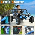 thumbnail image 5 of Funcid 24V Ride on Car for Kids, 2WD/4WD Switchable Ride on Car with Remote Control, 2 Seater Ride on Toys, UTV, Bluetooth, Music, LED Lights, Storage Space, 5 of 9