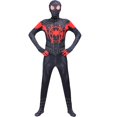 thumbnail image 1 of Disfraz de Spiderman para adultos y niños, traje Zentai de superhéroe, color negro/rojo, para carnaval Fivean unisex, 1 of 2