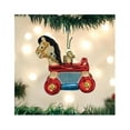 thumbnail image 4 of Old World Christmas Rolling Horse Toy Holiday Ornament Glass, 4 of 4