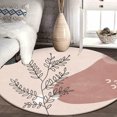 thumbnail image 5 of Tapis Rond pour Chambre à Coucher Salon Bureau Jeu, Tapis de Sol, 2 Pieds x 2 Pieds/60*60cm Rond, 5 of 5