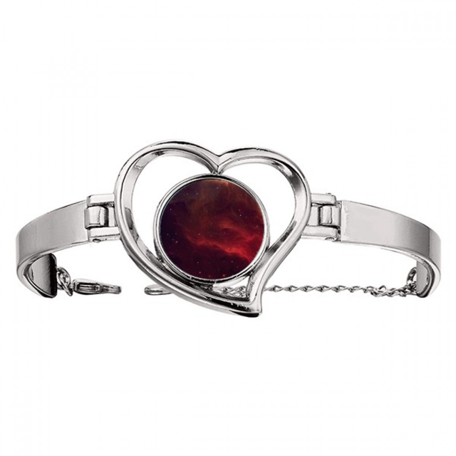 Elegante luz nebulosa universo oscuro Pulsera pulsera de joyería en forma de corazón Unbranded M