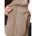 thumbnail image 5 of DARING DIVA Women's Short Sleever Notched Lapel Button Down Blazer Jacket XS Camel, 5 of 7