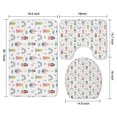 thumbnail image 3 of Rainbow Princess Castle Pattern Bathroom Rugs Sets 3 Piece,Toilet Cover Set,Absorbent Non Slip Bathroom Mats Sets with U-Shaped Contour Rug Toilet Rug Set, 3 of 5