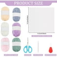 thumbnail image 2 of 12 Set Plastic Canvas Bookmark Plastic Canvas Crafts with 6 Colors Yarn and Instruction Cross Stitch Kit Beginners Birthday Gift, 2 of 7