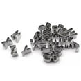 thumbnail image 1 of Amdohai 26pcs Stainless Steel Alphabet Letters Biscuit Cutters DIY 3D Cookies Molds, 1 of 9