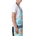 thumbnail image 3 of Lsque Let's Go on an Adventure Waterproof Apron Chef Aprons for Men Heavy Duty Chemical Work Apron Extra Long Grilling Aprons with Adjustable Bib Apron, 3 of 9