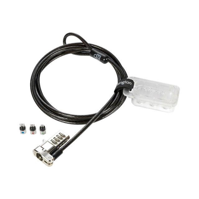 Kensington Universal 3-in-1 Combination Laptop Lock - Serialized - Security cable lock - 6 ft