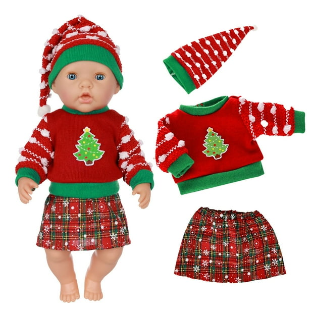 Ropa para muñecas bebés, conjuntos de ropa casual, ropa para muñecas, conjunto de ropa para muñecas, decoración, ropa decorativa para muñecas de 18 pulgadas, conjuntos de tela para muñecas.
