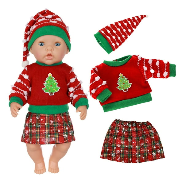 Ropa para muñecas bebés, conjuntos de ropa casual, ropa para muñecas, conjunto de ropa para muñecas, decoración, ropa decorativa para muñecas de 18 pulgadas, conjuntos de tela para muñecas.
