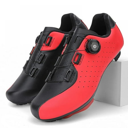 

1Pair Dual Swivel Buckle Speed Bike Shoes Mountain Bike Flat Bike Sneakers Men s Mountain Bike Ladies Route Road Cleat Racing Shoes C 45