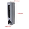thumbnail image 2 of Plastic Bag Holder, Grocery Shopping Bag Dispenser Wall Mounted, Large-Capacity Storage Hanging Organizer with Large Opening, Suitable for Kitchen, Pantry, 2.95x8.66 inch, 2 of 2