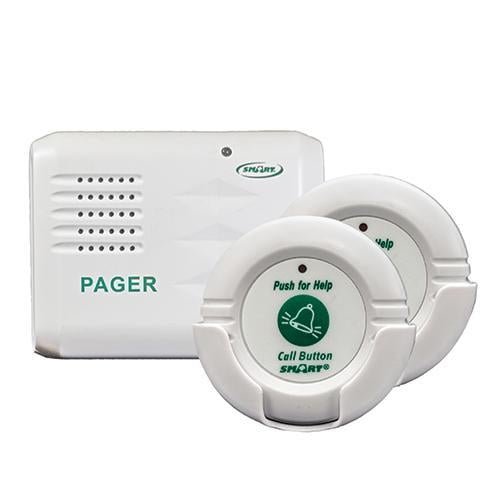 SINGCALL Wireless Caregiver 2 Touchable Nurse Calling Buttons,1 Caregiver Pager