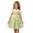 00-Green220, variant on Lullu Girls Traditional Bavarian Dirndl Dress Sleeveless Square Neck Party Dress & Apron, Green, Sizes 3-12