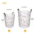 thumbnail image 5 of Xecao Hand Drawn Rabbit Print Laundry Hamper Basket,designed for Blanket Storage and Nursery Clothes in the Bedroom, 5 of 8