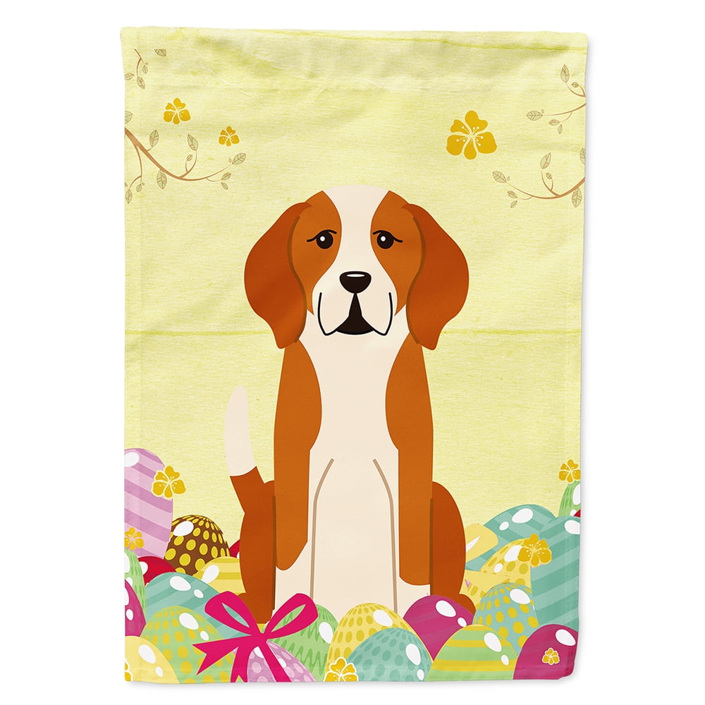 Easter Eggs English Foxhound Flag Canvas House Size - Walmart.com ...