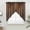 SaddleBrown, variant on Retro Farmhouse Swag Valances for Windows, Kitchen Window Curtains Over Sink, Brown Wooden Grain Cabin Country Plank Window Treatment Curtains for Living Room/Bedroom Curtains 2 Panel Sets 36"x45"