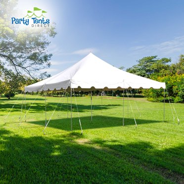 Weekender 20x30 Pole Tent – White Canopy For Events, Weddings, Parties – Party Tents Direct