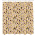 thumbnail image 3 of Ambesonne Colorful Shower Curtain, Romantic Doodle Retro, 69"Wx75"L, Multicolor, 3 of 3