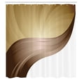 thumbnail image 3 of Ambesonne Contemporary Shower Curtain, Modern Art Stripes, 69"Wx70"L, Brown White, 3 of 3