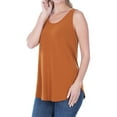 thumbnail image 3 of Zenana Women & Plus Relaxed Fit Scoop Neck Sleeveless Round Hem Blouse Tank Top, 3 of 3