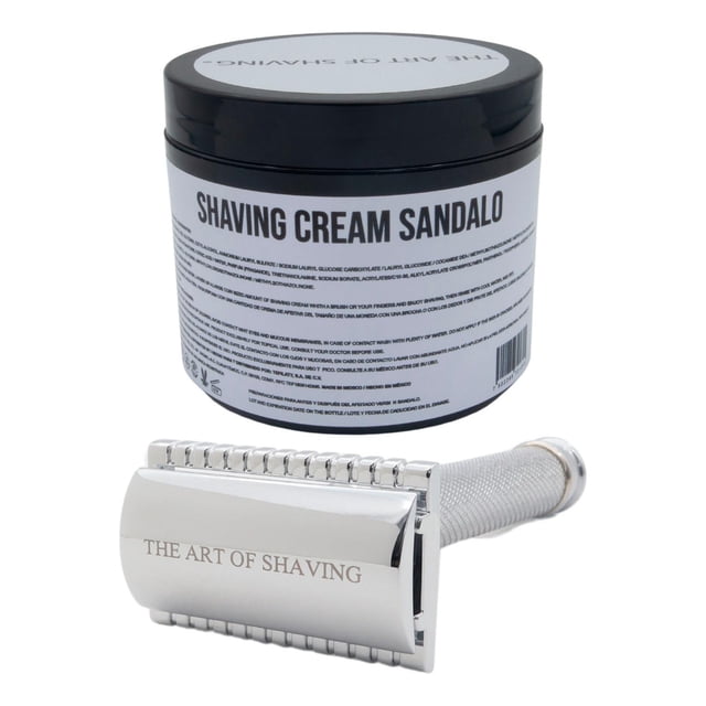 The Art Of Shaving Kit Crema De Afeitado Sandalo Razor Metal amarillo 1